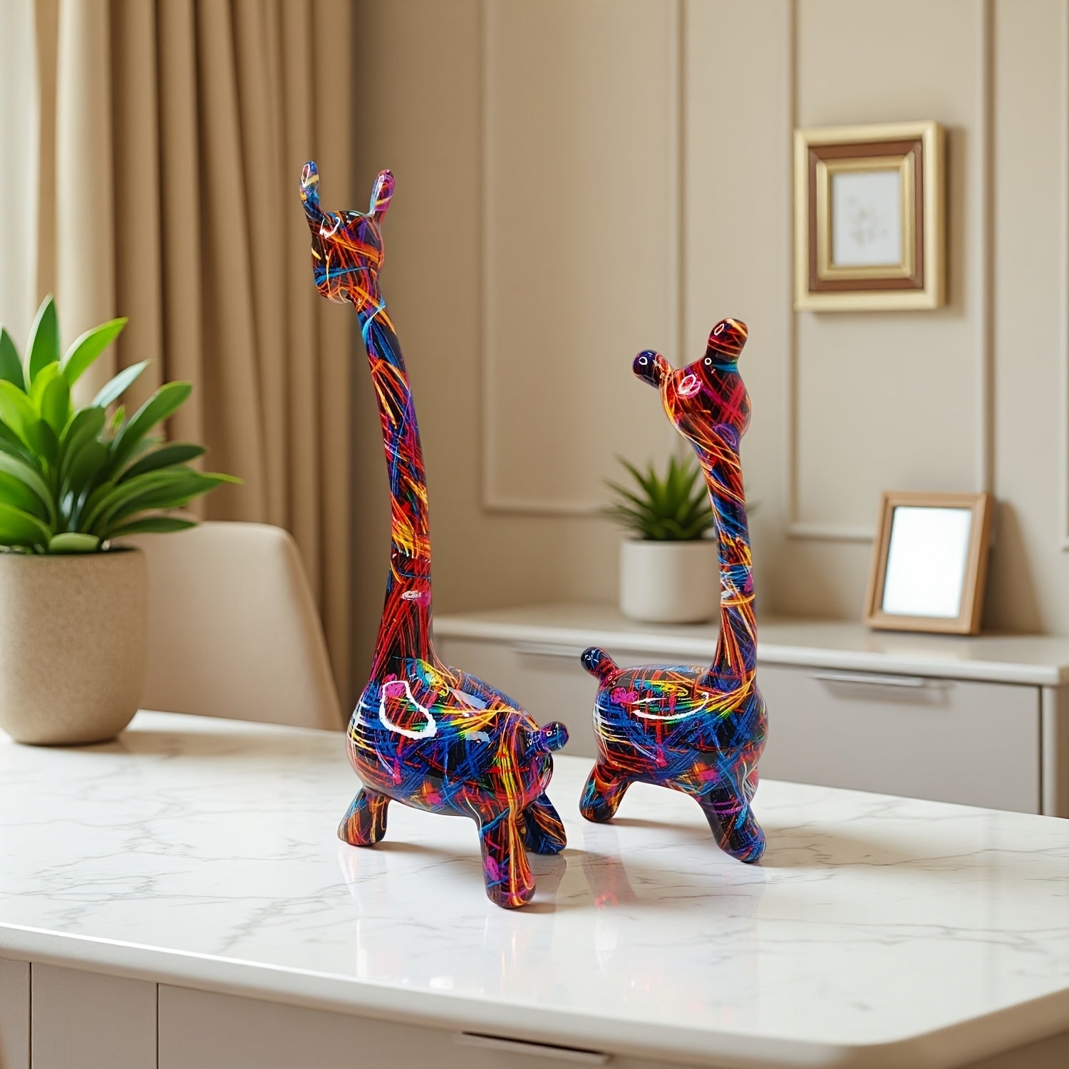 Tnessential Collectible Figurines 2pcs 3D Decor