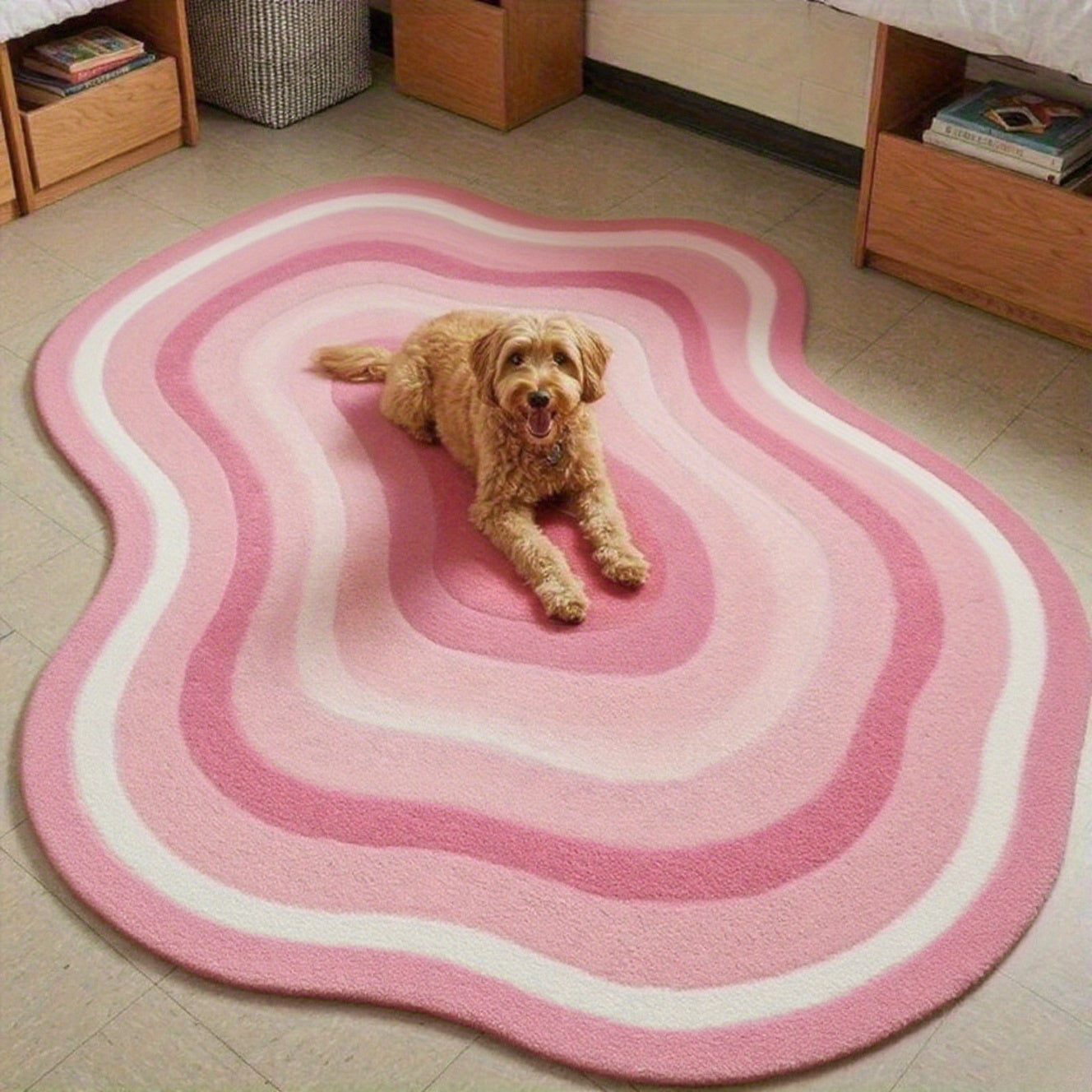 PINK IRREGULAR 6 RUG view 2