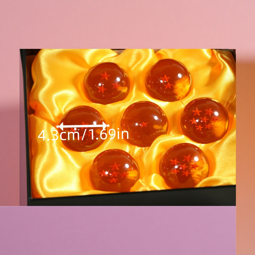 Tnessential Anime Dragon Ball 7 Dragon Balls Action Figure Model 3D Decor