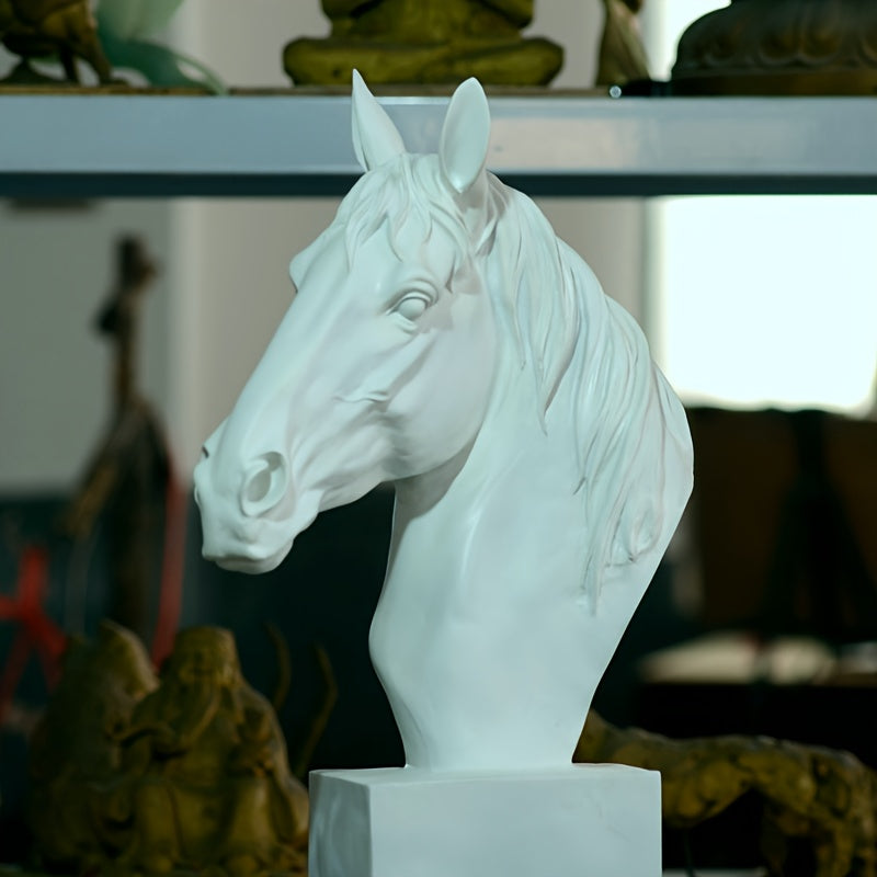 Tnessential Horse Head Sculpture Artwork Large Indoor Decoration 3D Decor