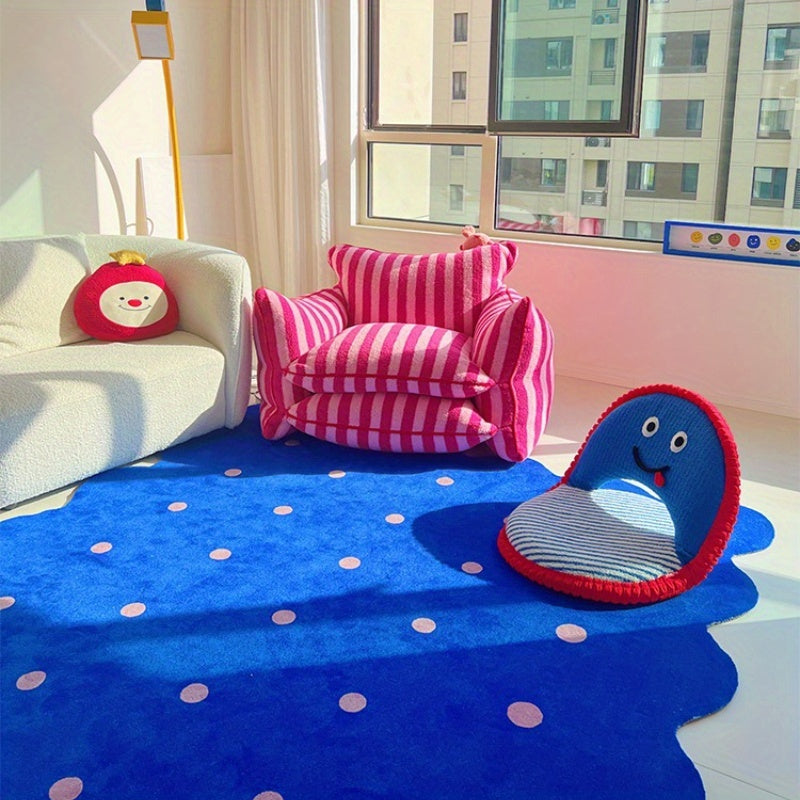 PINK POLKA DOT RUG view 3