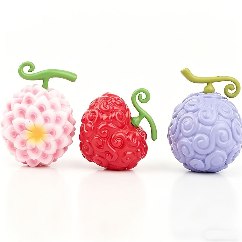 Tnessential Set of Anime Fruit Ornaments Toys 3D Decor