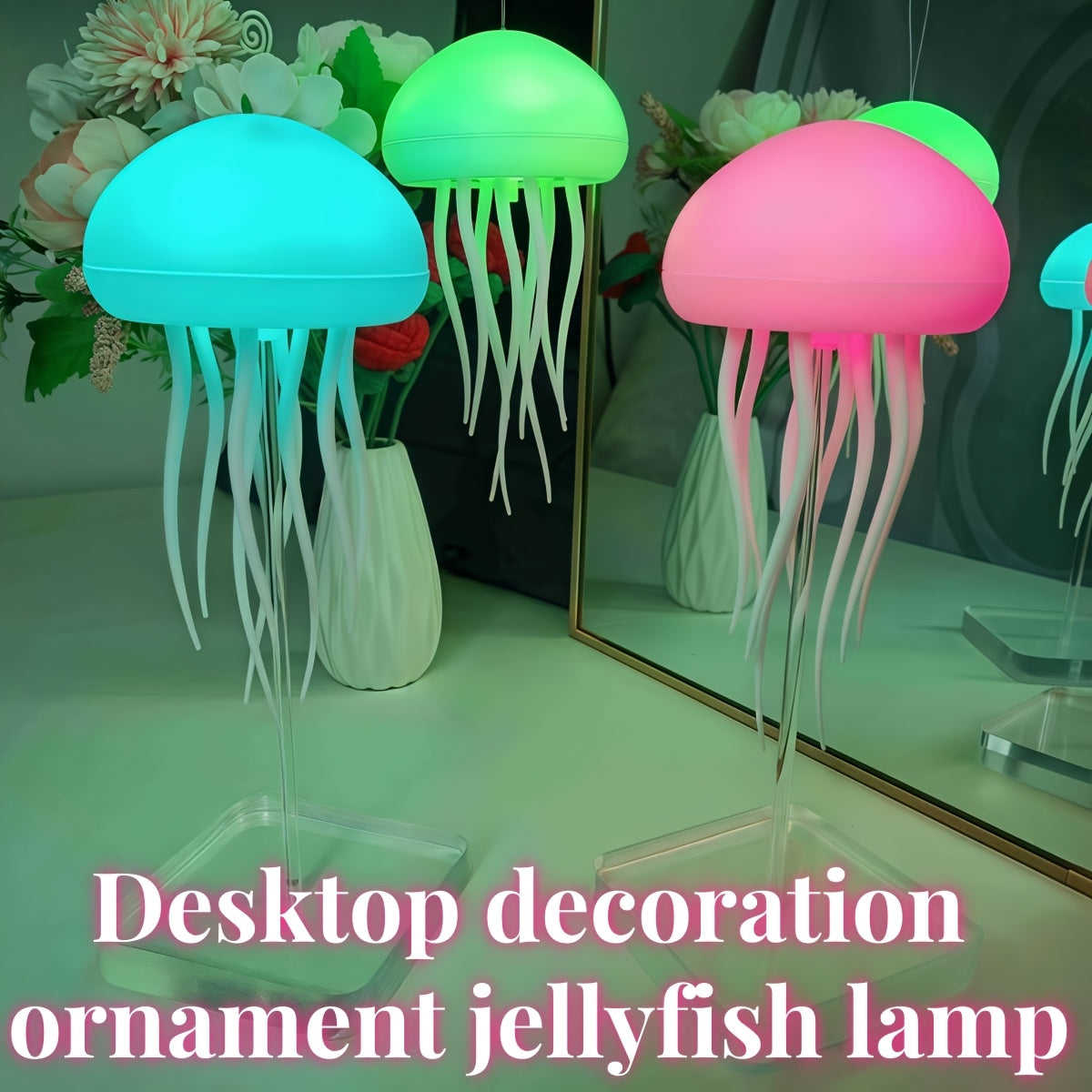 Tnessential Latest Popular Voice-controlled Jellyfish Lamp in 2026 3D Decor