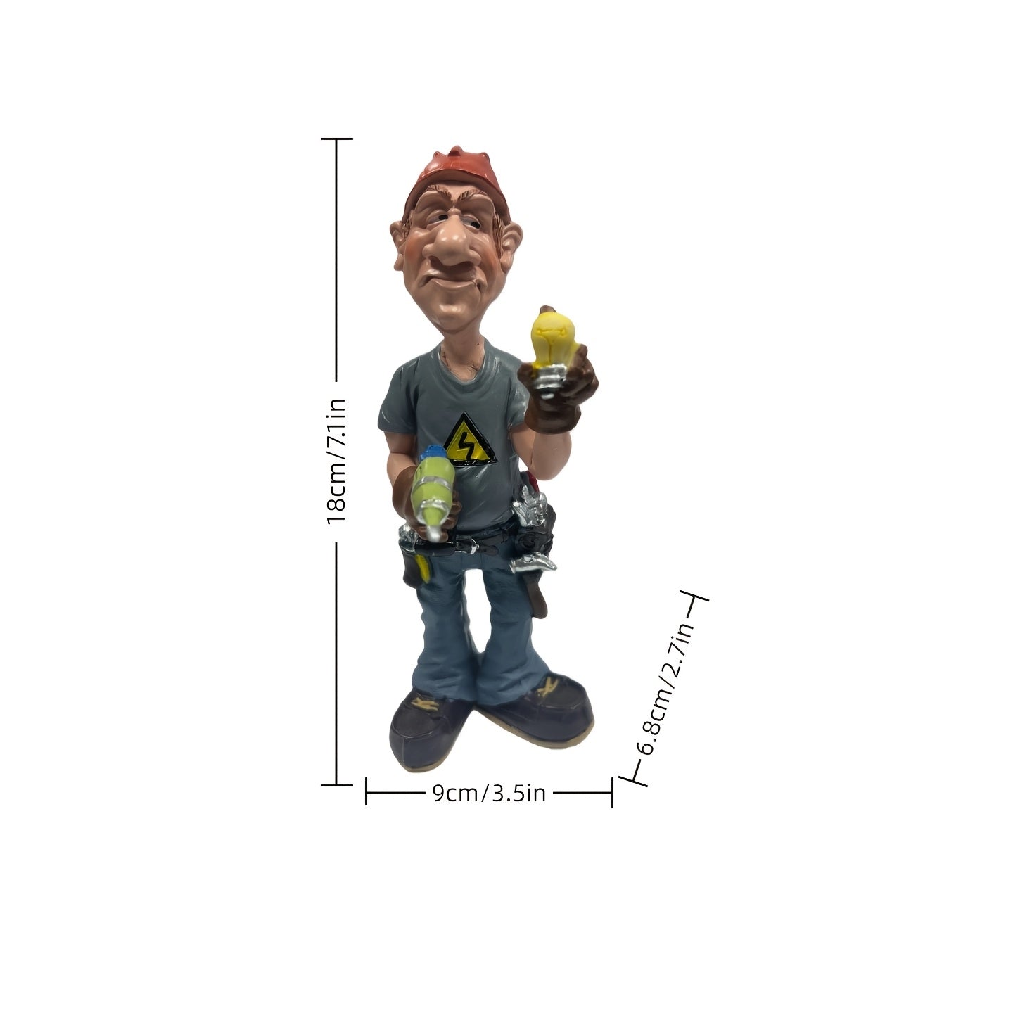 Tnessential Unique Electrician Figurine 3D Decor