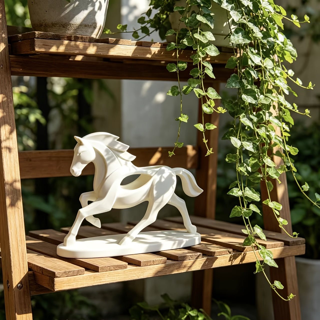 Tnessential Abstract Elegant Horse Sculpture 3D Decor