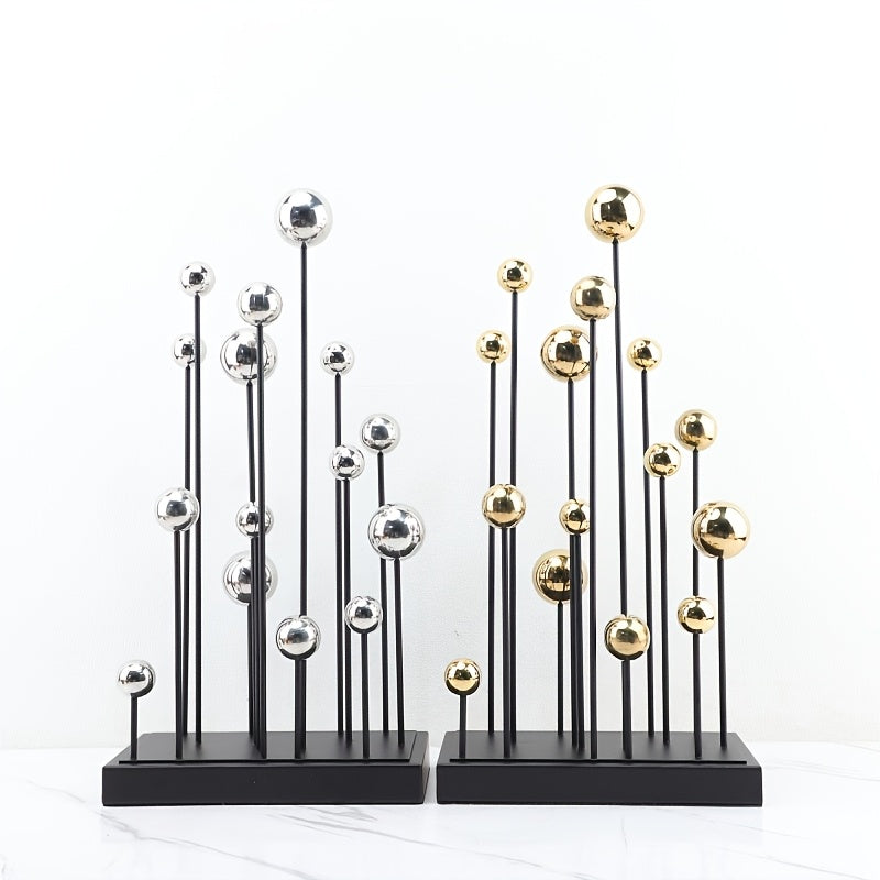 Tnessential Modern Minimalist Abstract Metal Balloon Cluster Art 3D Decor
