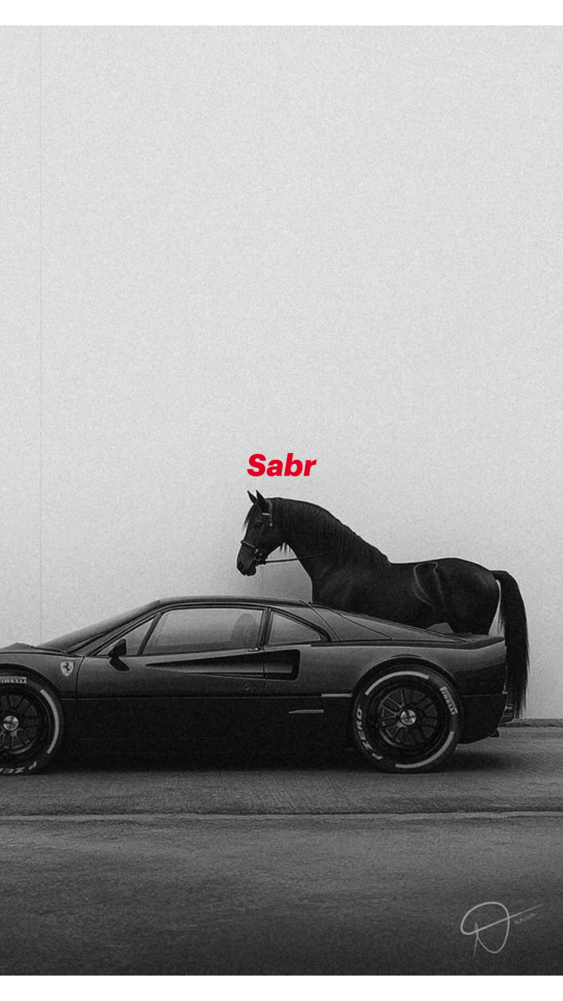MIDNIGHT STALLION FERRARI AESTHETIC CANVAS POSTER