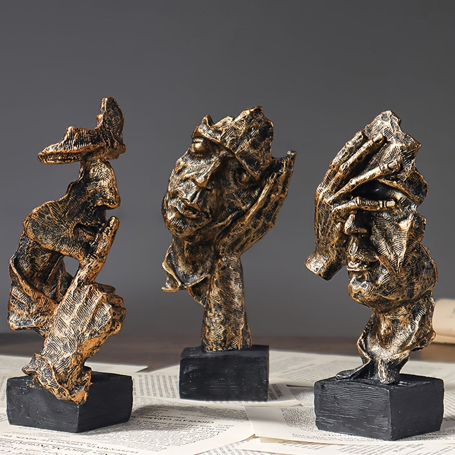 Tnessential Thinker Statue 3D Decor