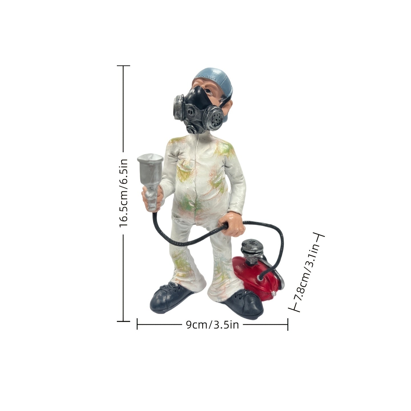Tnessential Creative Spray Painter Resin Statue 3D Decor