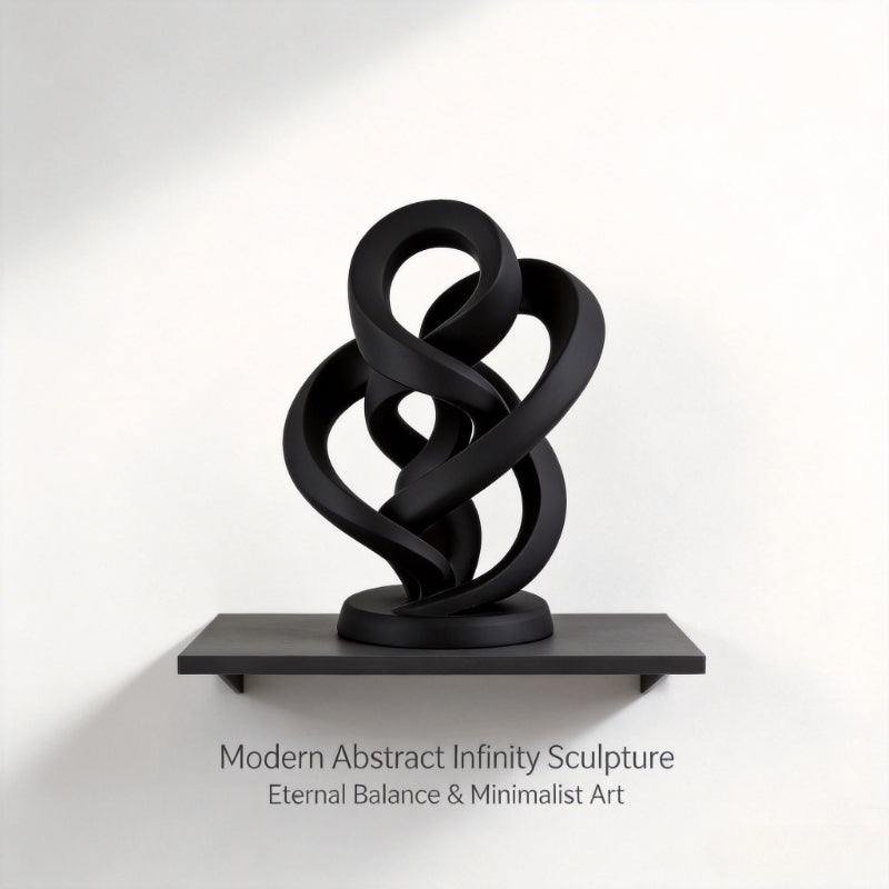 Tnessential Infinite Twisted Sculpture Modern Abstract Ornament 3D Decor