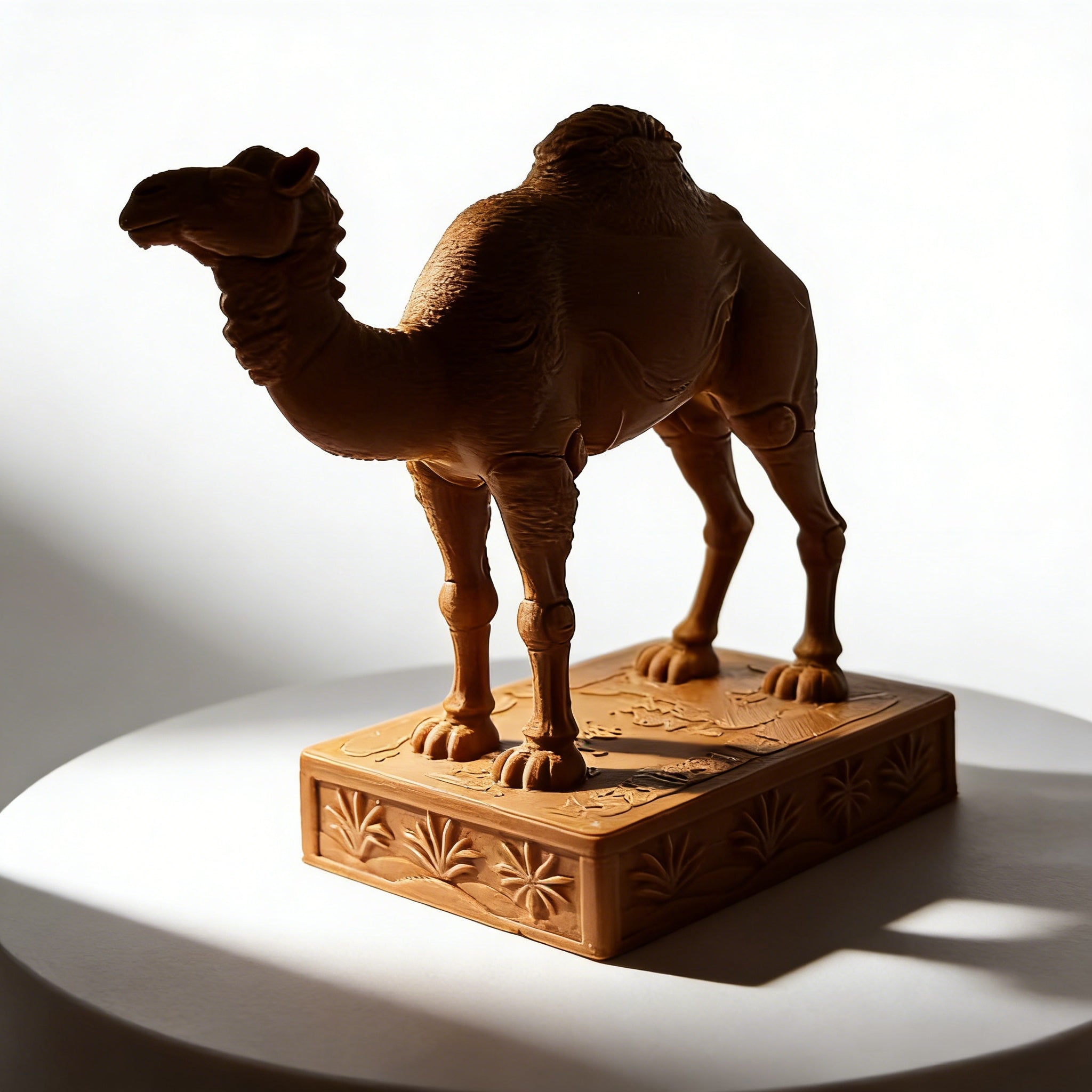 Tnessential Printed Desert Camel Statue 3D Decor