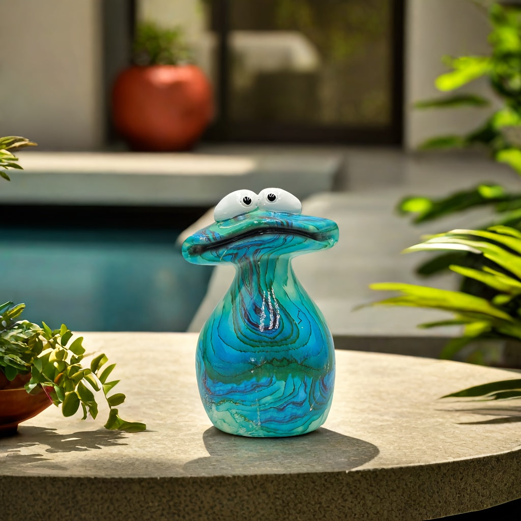 Tnessential An Adorable and Vibrant Resin Frog Decoration for Your Desk 3D Decor