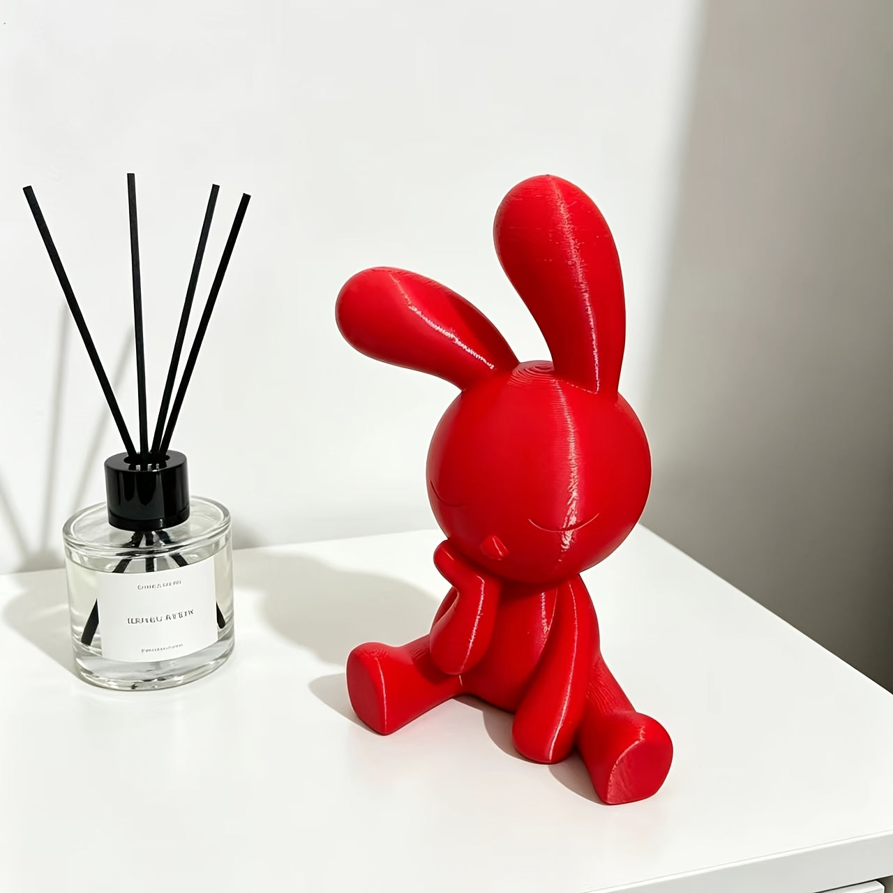 Tnessential Printed Meditation Rabbit Figurine 3D Decor