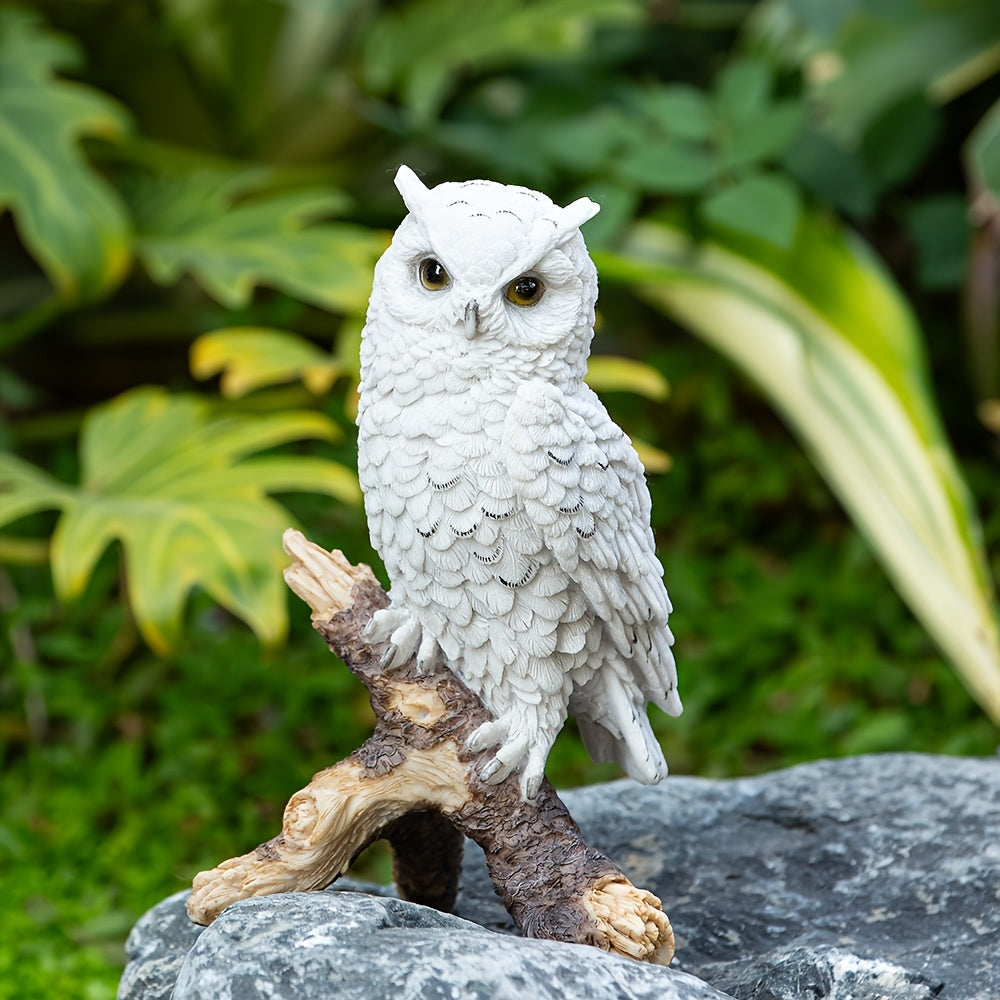 Tnessential Realistic Garden Owl Statue 3D Decor