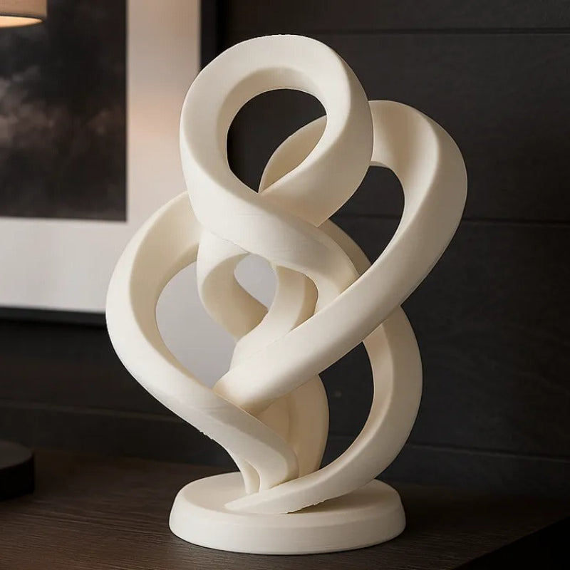Tnessential Infinite Twisted Sculpture Modern Abstract Ornament 3D Decor