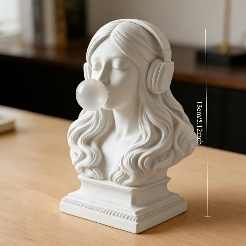 Tnessential Fashionable and Fun Interactive Bust Sculpture 3D Decor