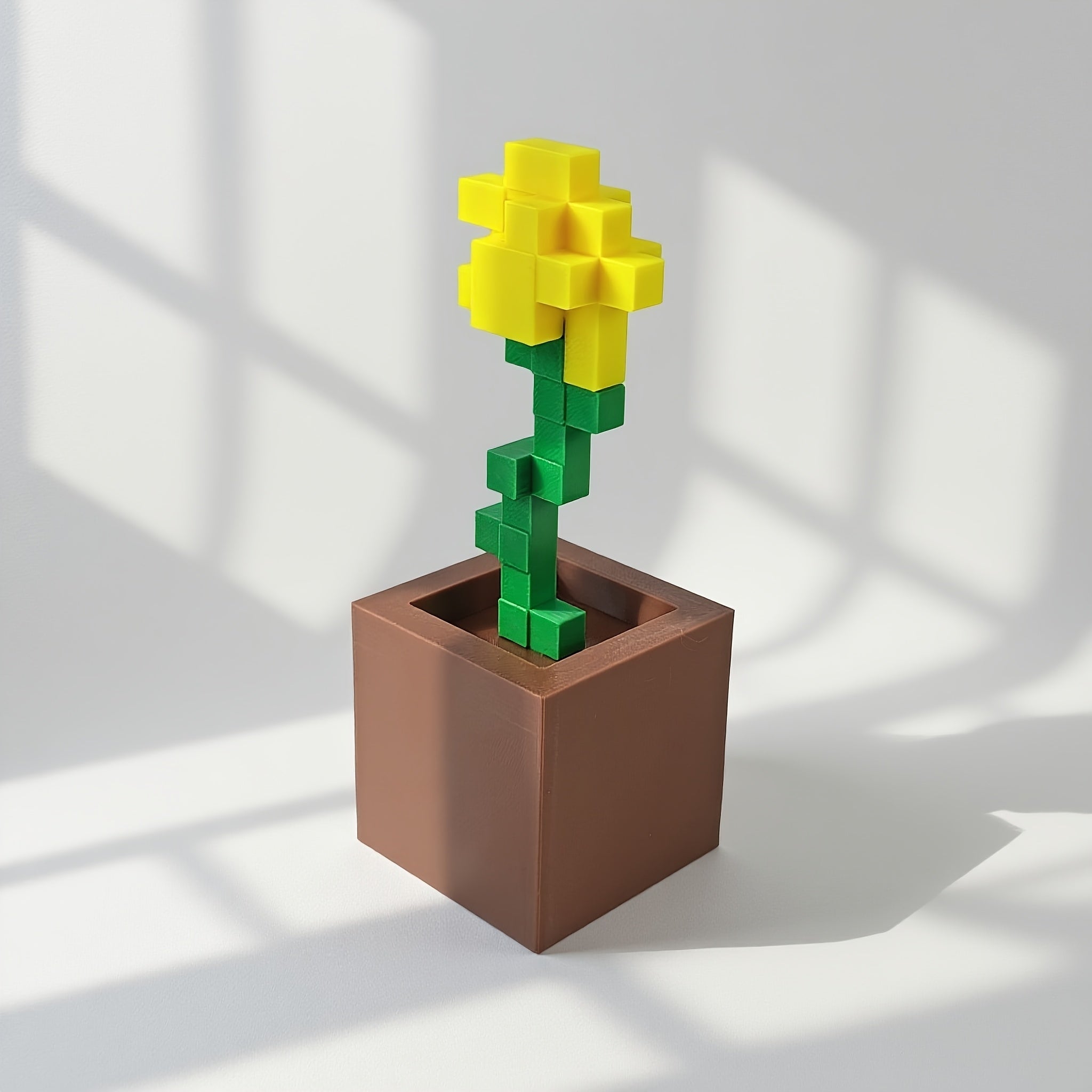 Tnessential Modular Assembly Rose Plant Pot PETG Material Non-fading 3D Decor