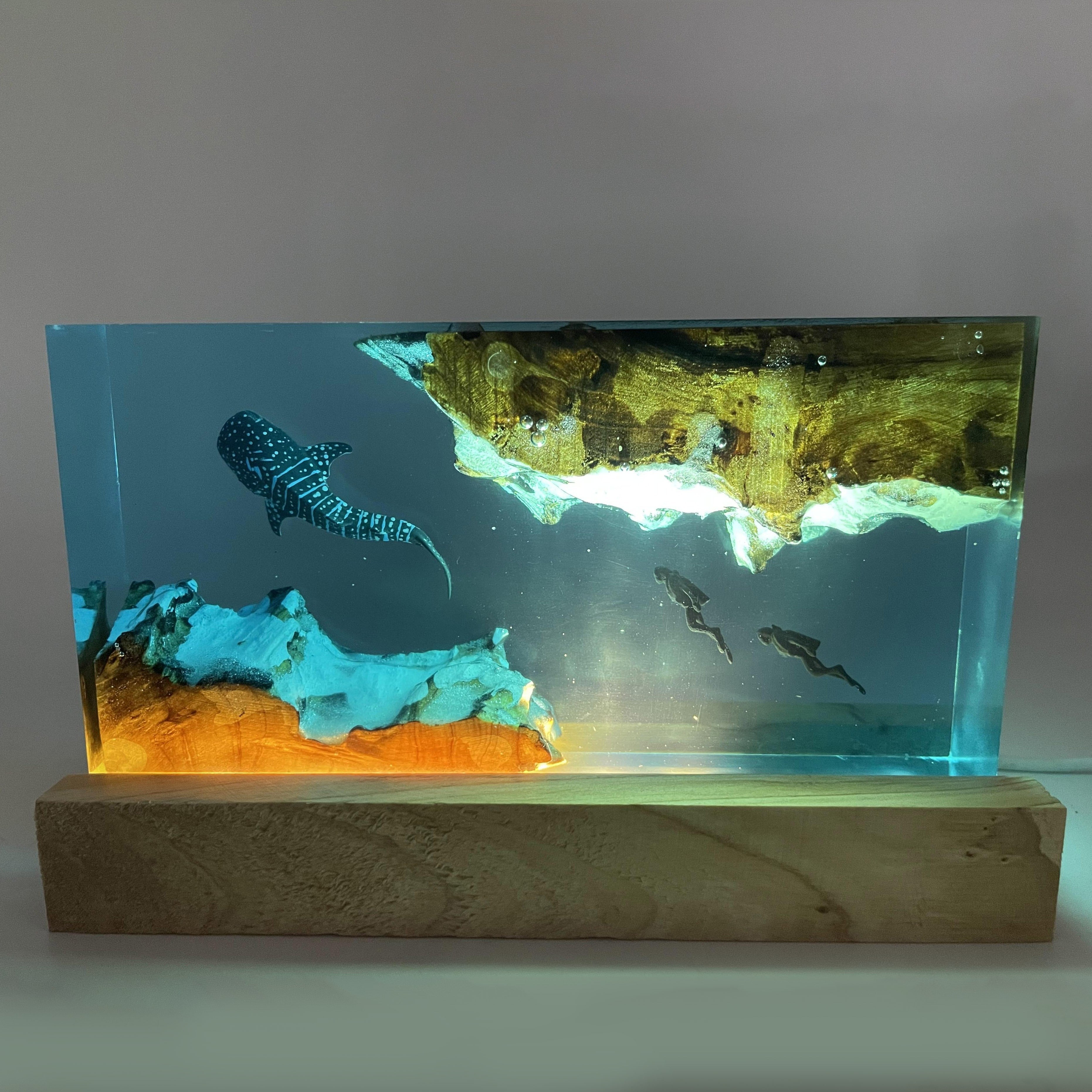 Tnessential Whale Resin Lamp 3D Decor
