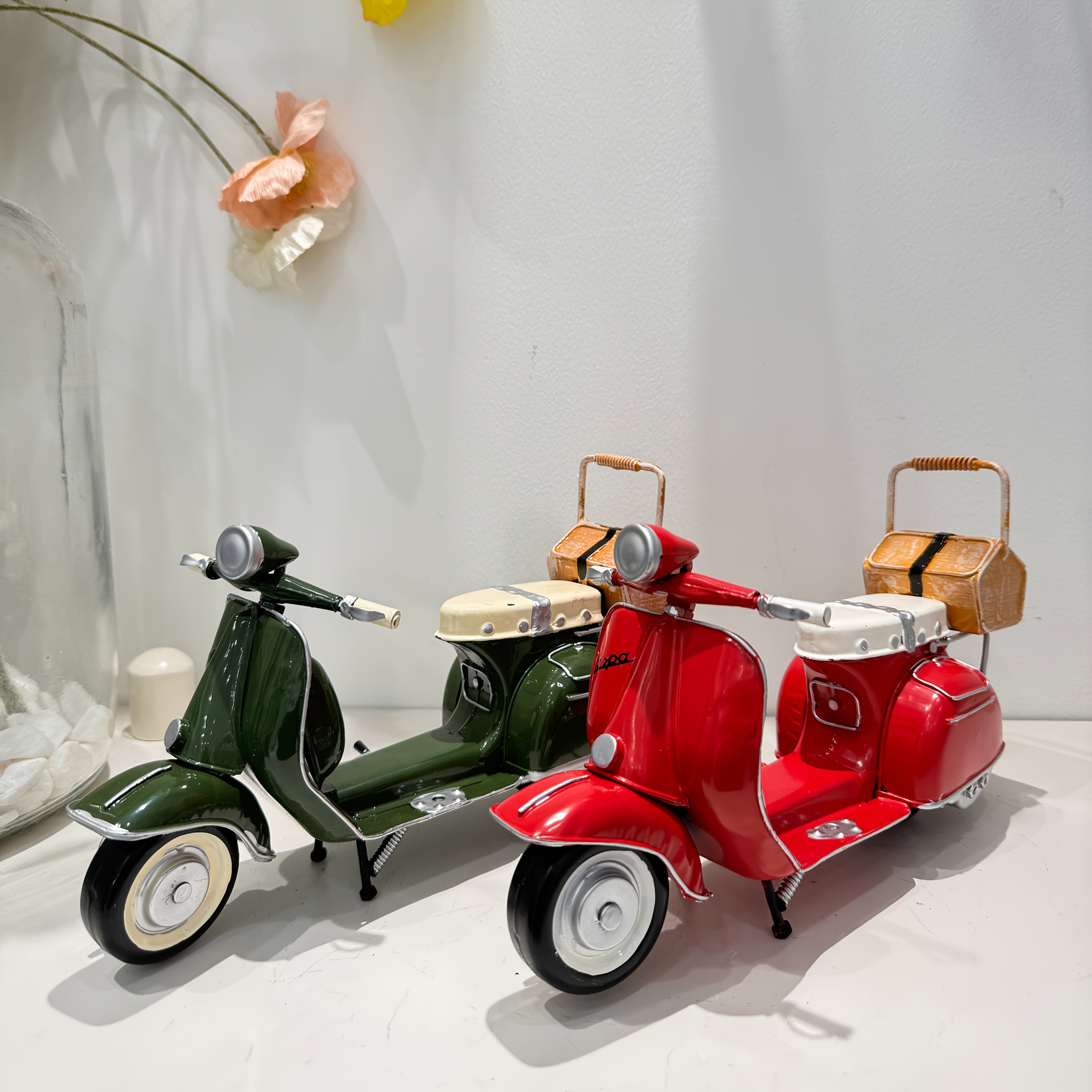 Tnessential Handcrafted Iron Miniature Motorcycle Models 3D Decor