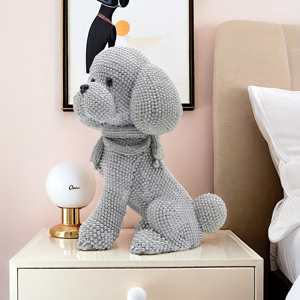 Tnessential Charming Teddy Dog Figurine 3D Decor