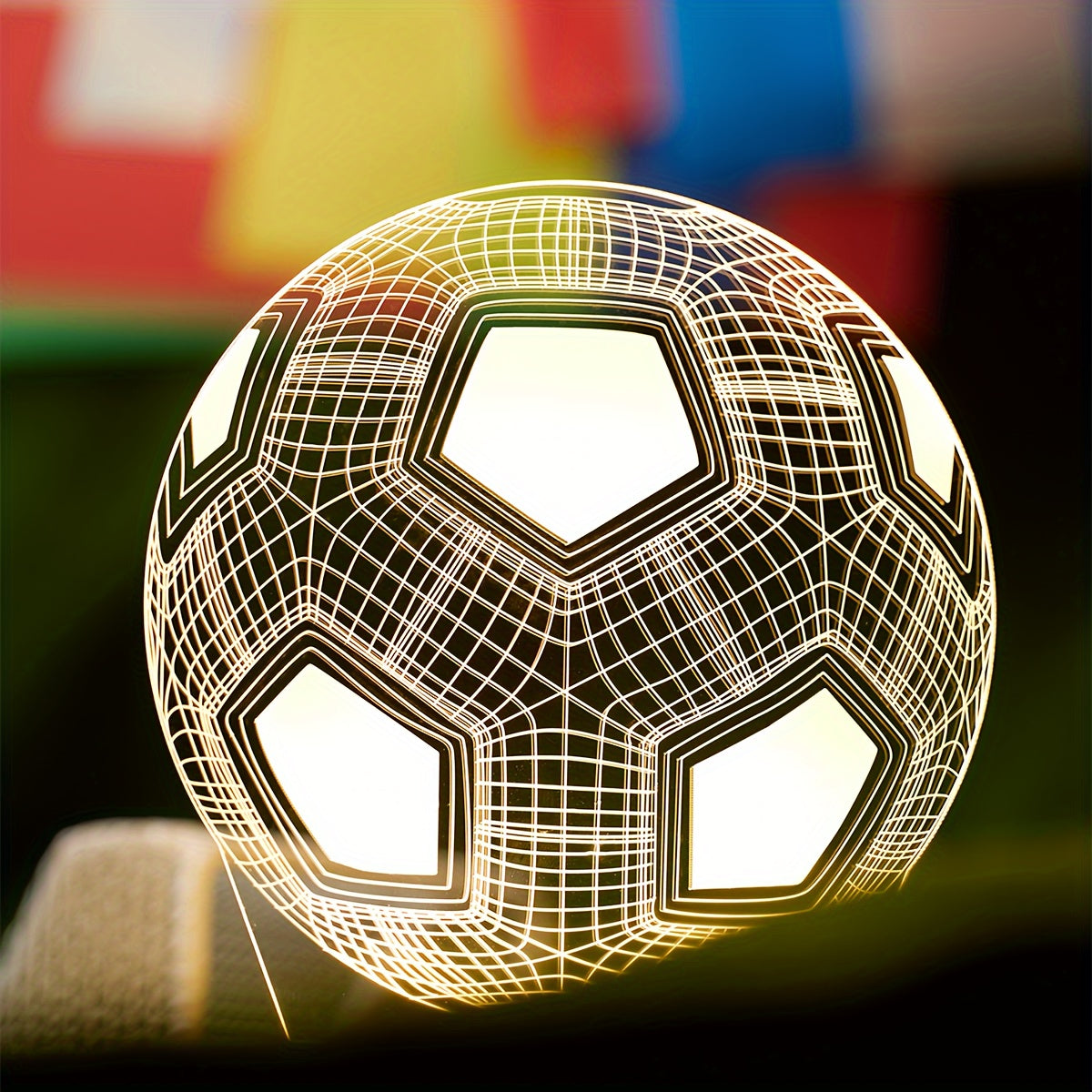 Tnessential D Creative Glowing Football Night Light 3D Decor