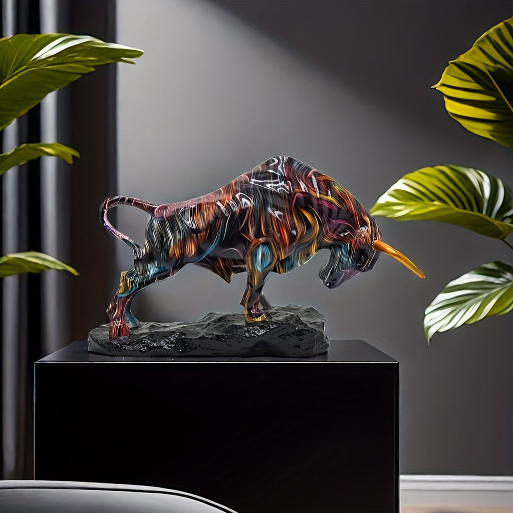 Tnessential Stunning Wall Street Bull Sculpture 3D Decor
