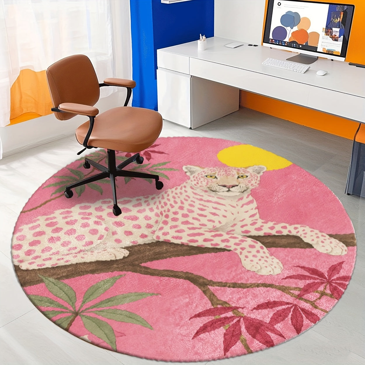 BROWN ROUND 2 RUG view 6