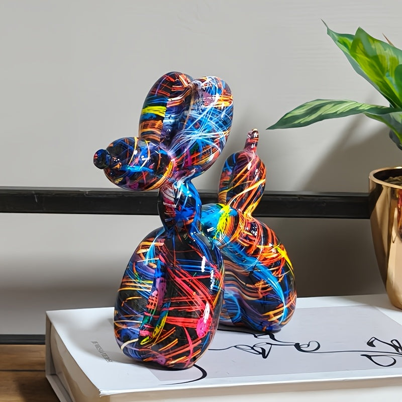 Tnessential Graffiti Art Balloon Dog Figure-piece 3D Decor