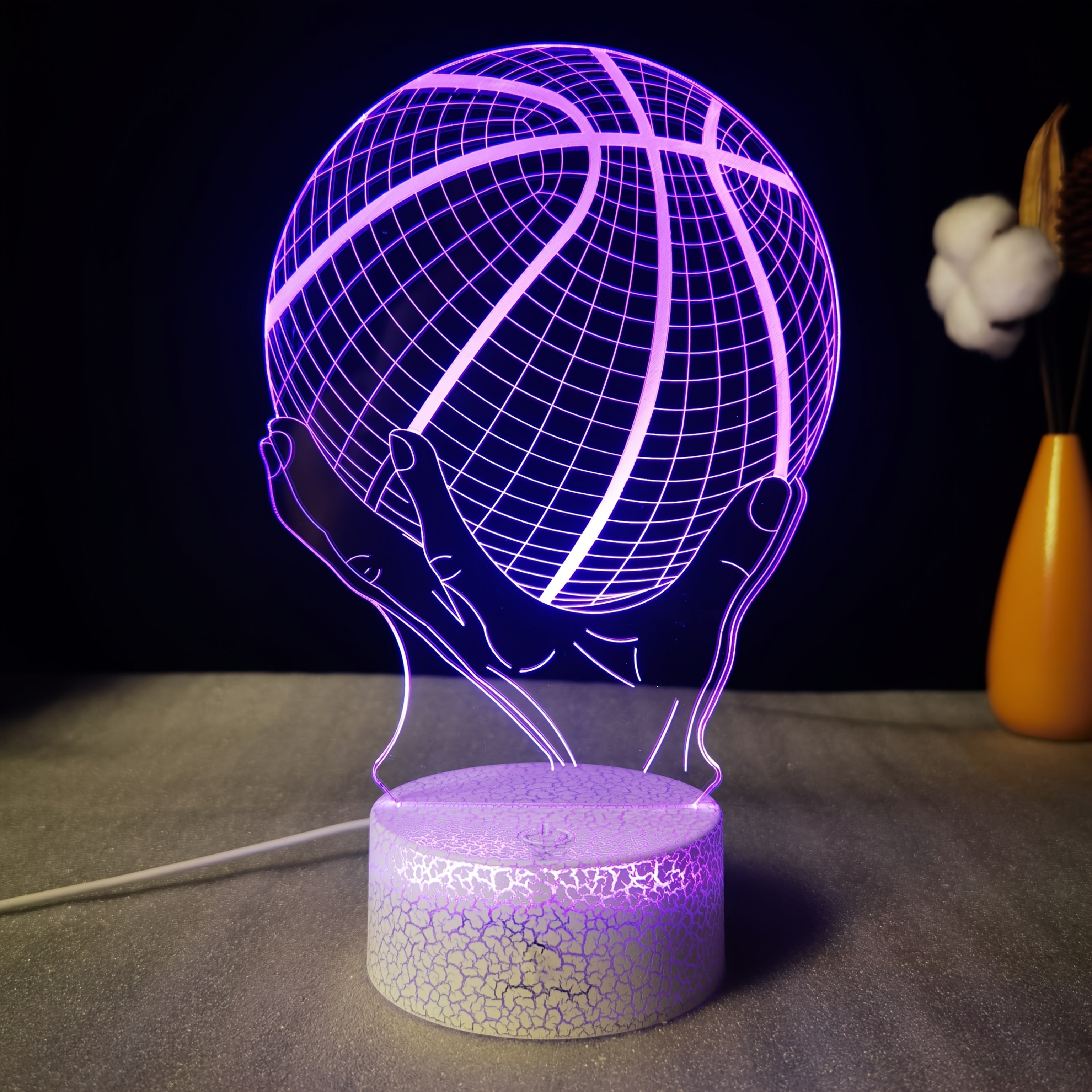 Tnessential Basketball 3D Table Lamp LED Creative Gift Visual Colorful 3D Decor