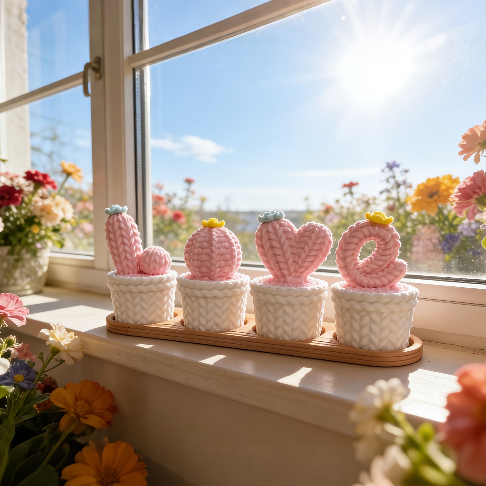 Tnessential Romantic 3D Printed LOVE Small Flower Pot Ornament 3D Decor
