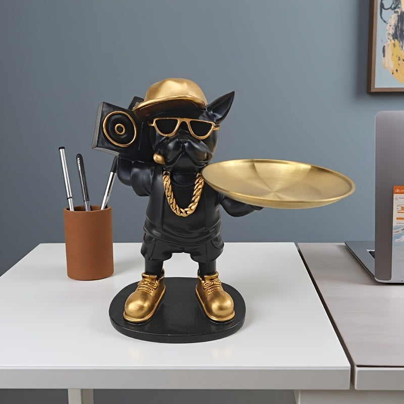 Tnessential French Bulldog Figurine Desk Decor 3D Decor