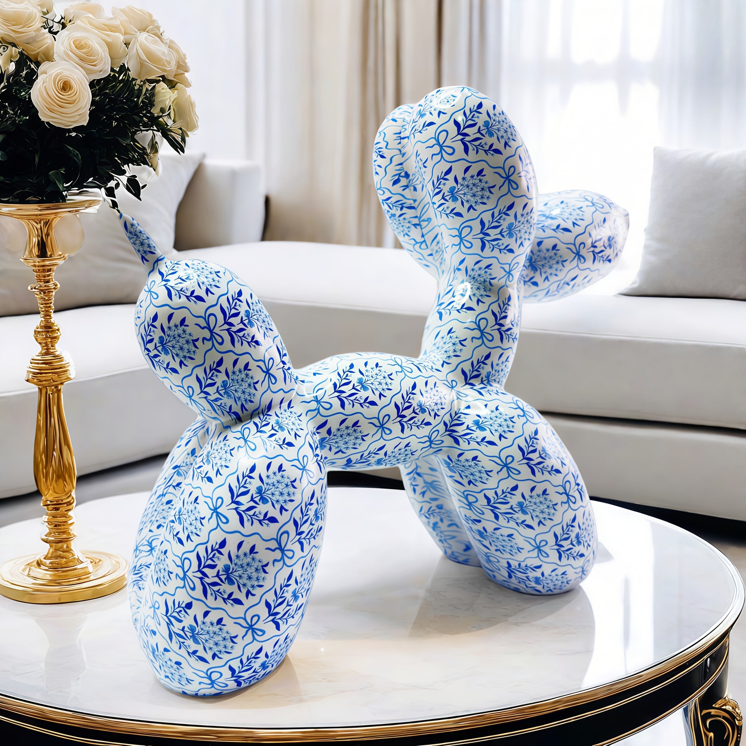 Tnessential Classic Abstract Statue in Chinese Style 3D Decor