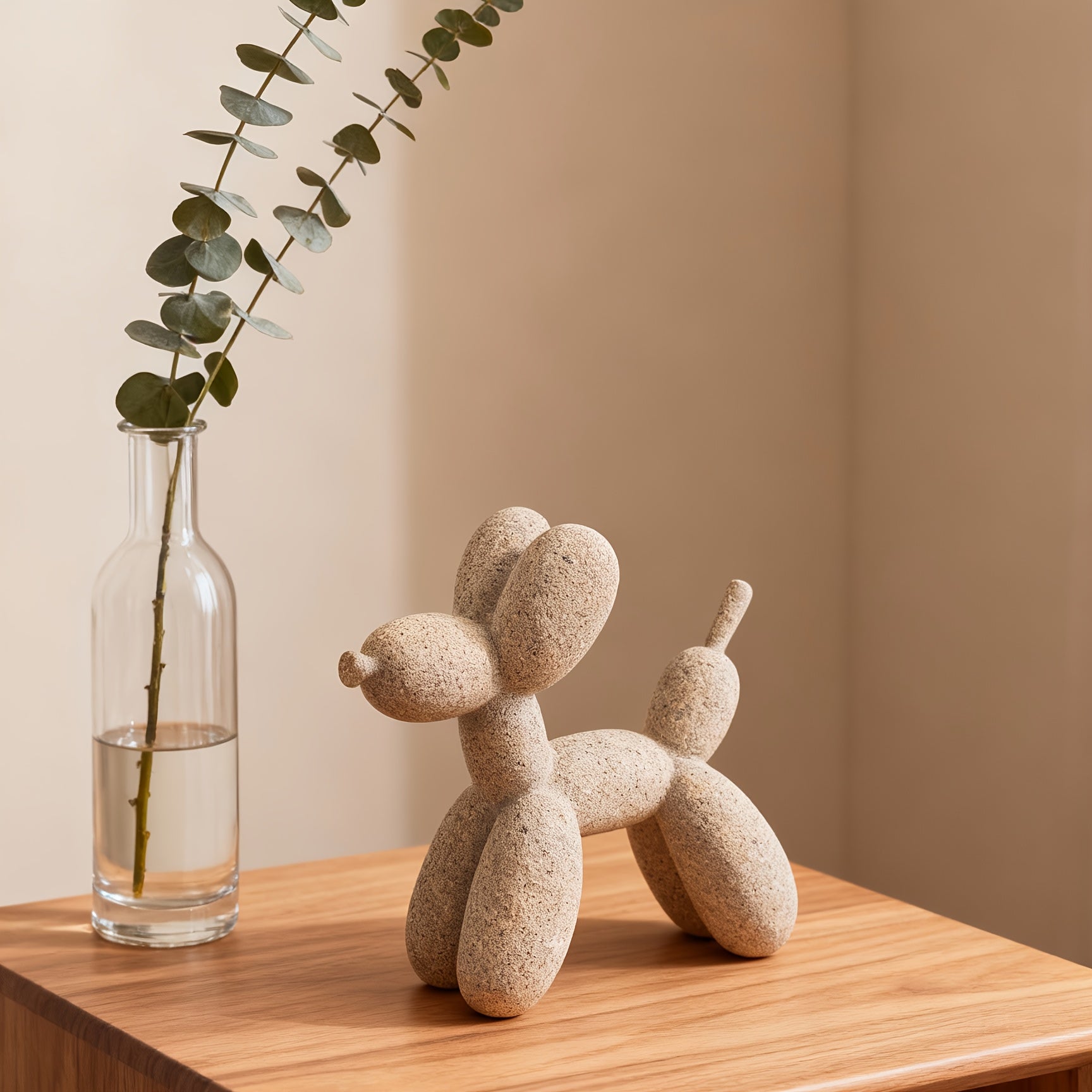 Tnessential Modern Minimalist Balloon Dog Statue 3D Decor