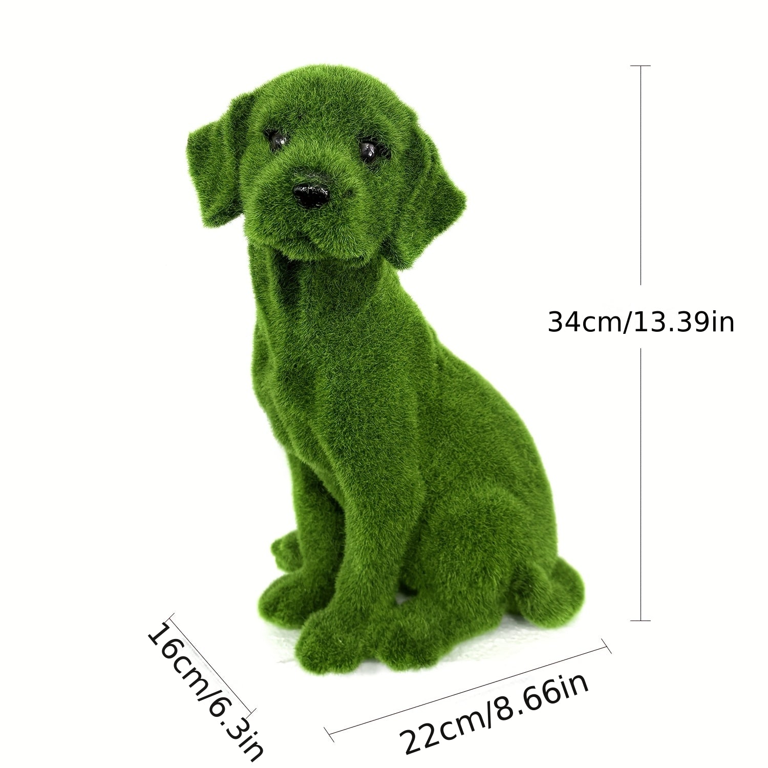 Tnessential Decorative Art Style Resin Dog Statue Featuring a Labrador 3D Decor