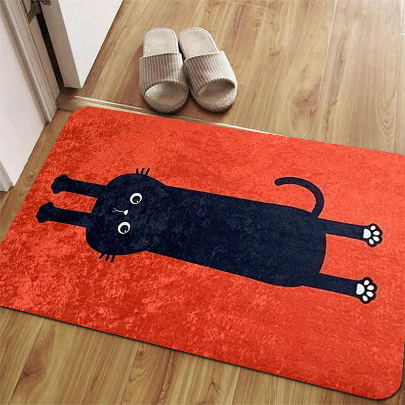 RED ROUND 2 RUG view 2