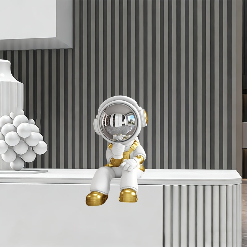Tnessential Resin Thoughtful Astronaut Statue Decor 3D Decor