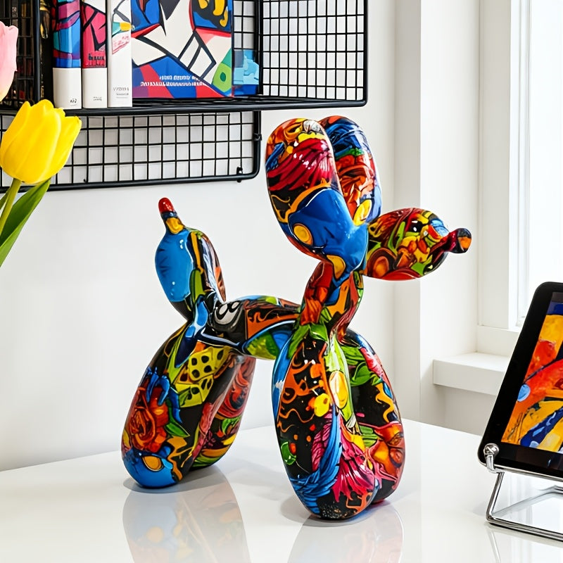 Tnessential Graffiti Art Balloon Dog Figure-piece 3D Decor