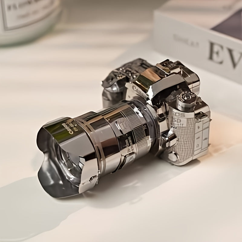 Tnessential Glue-free Metal Puzzle Assembly Toy Camera Model 3D Decor