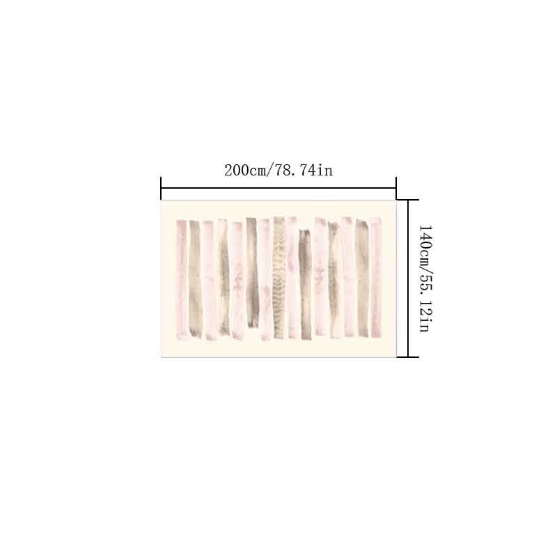 PINK STRIPED RUG view 3