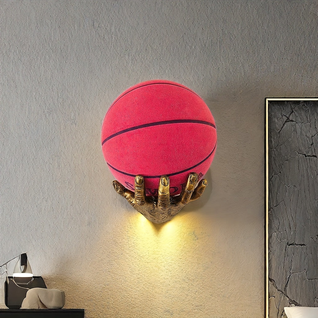 Tnessential Creative Adams Hand Wall-mounted Basketball Holder 3D Decor