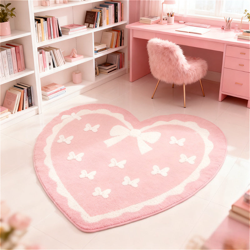 PINK HEART 5 RUG view 2