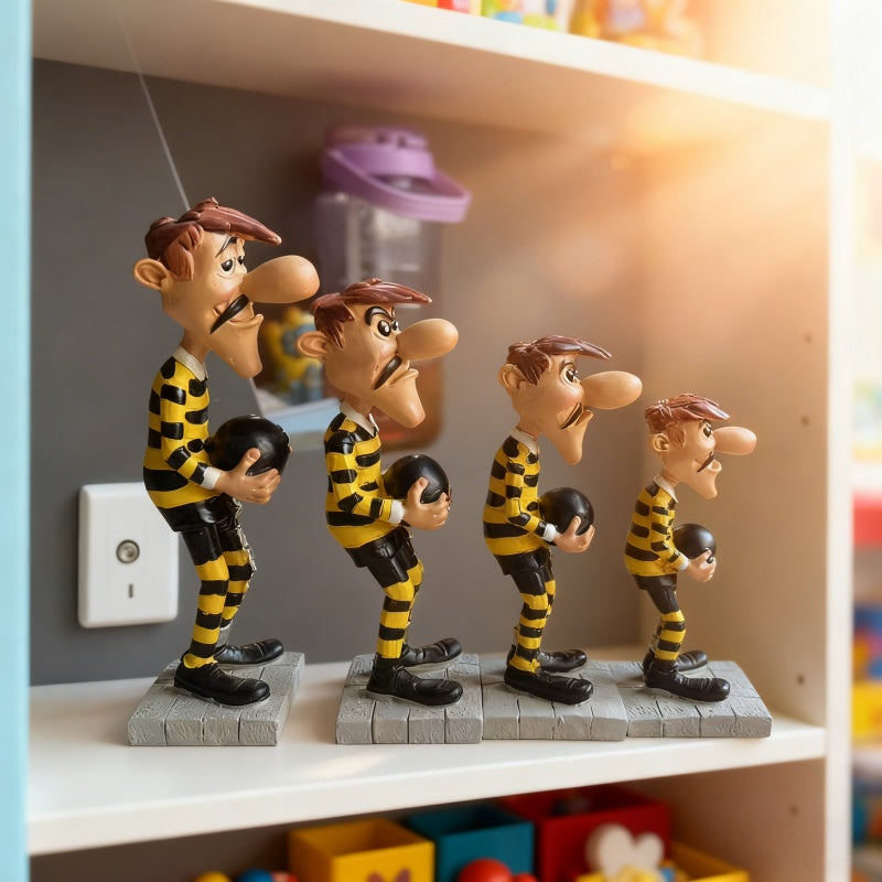 Tnessential Dalton Brothers Statue 4pcs Set 3D Decor