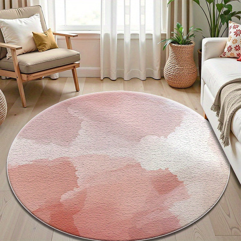 PINK ROUND 5 RUG view 3