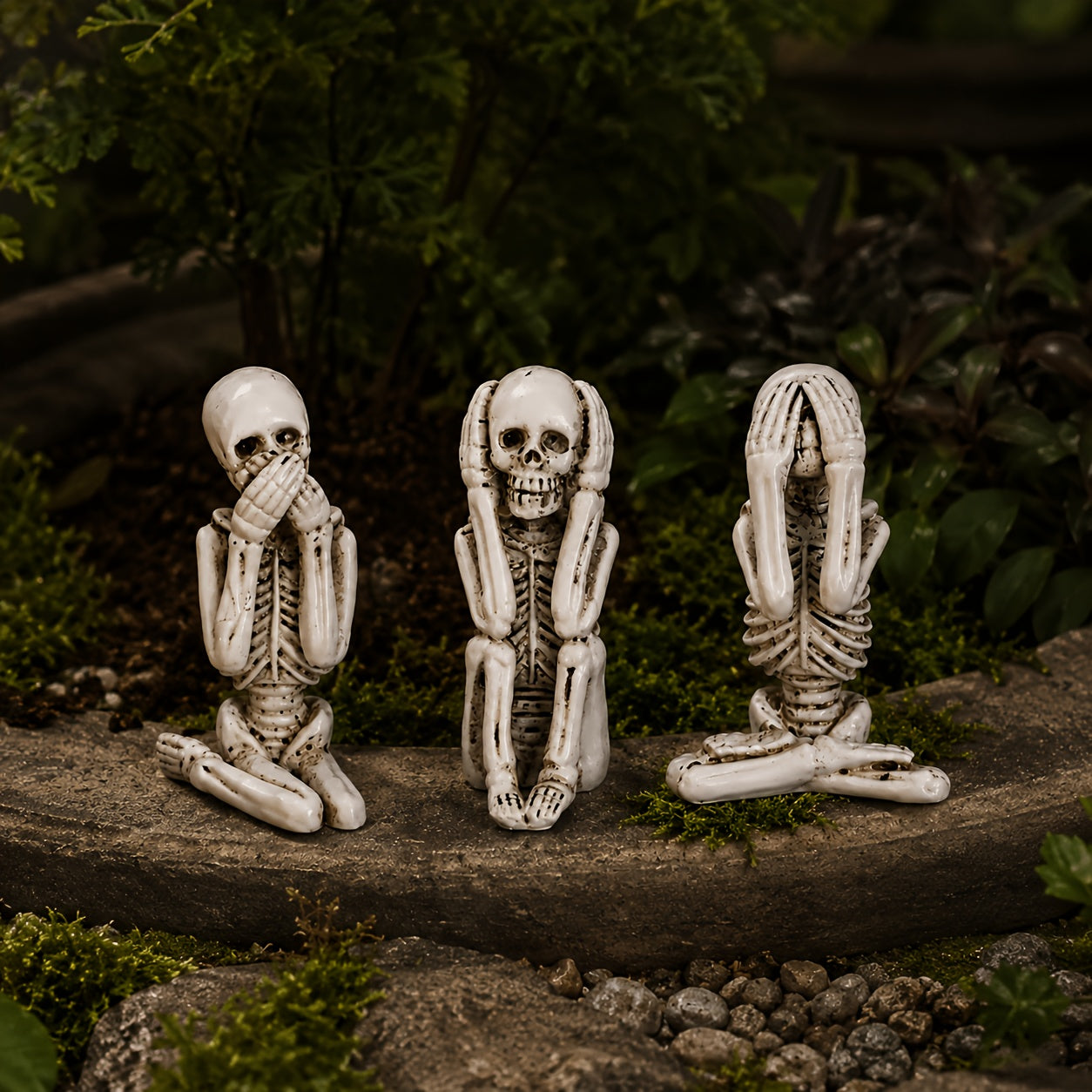 Tnessential S\u002f1set Halloween Ghost Festival 3pcs Set of Unseen 3D Decor