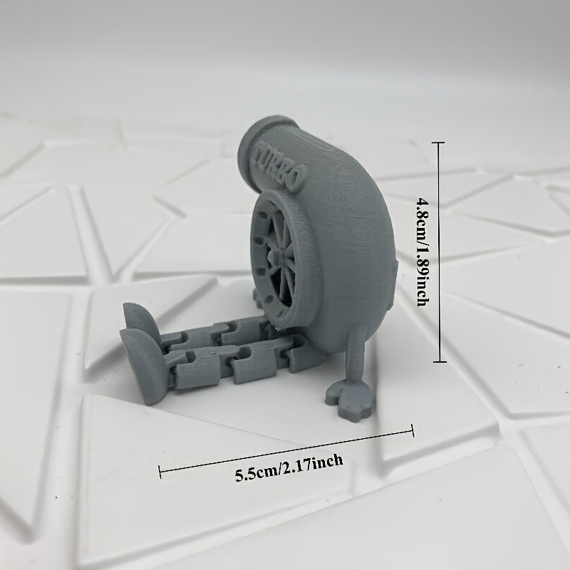 Tnessential Novel Turbine-shaped Ornament 3D Decor