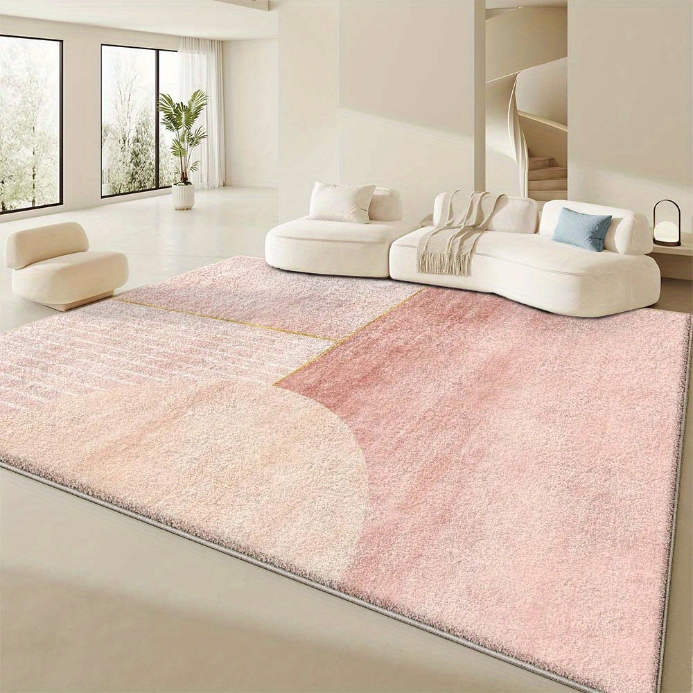 LIGHT PINK GEOMETRIC RUG