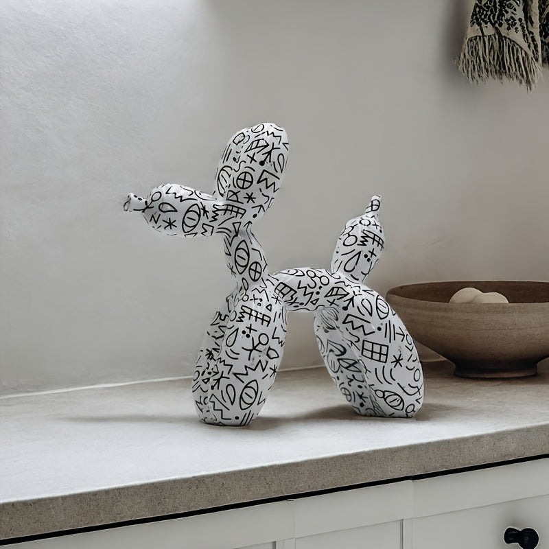 Tnessential Chic Balloon Dog Sculpture 3D Decor