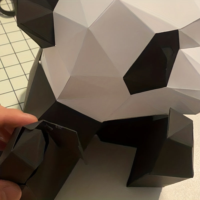 Tnessential Cm Papercraft Panda on the Tree Paper Model 3D Decor