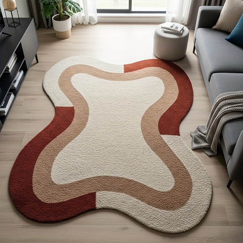 BROWN IRREGULAR 3 RUG