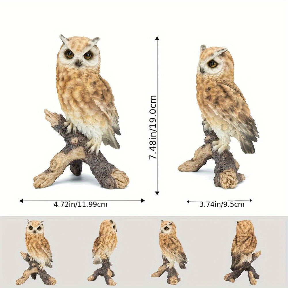 Tnessential Realistic Garden Owl Statue 3D Decor